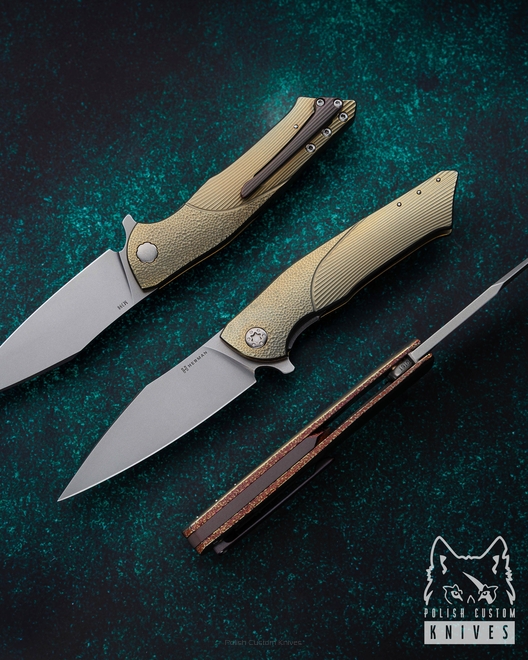 FOLDING KNIFE FOLDER BEE #0161 M398 HERMAN KNIVES