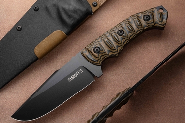 TACTICAL SURVIVAL HUNTING KNIFE SIERRA 9 MICARTA SIMON'S KNIVES