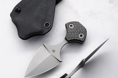 TACTICAL EDC KNIFE MINI PUSH 2 ELMAX CARBON FIBER AK KNIVES