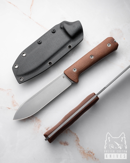 TACTICAL SURVIVAL KNIFE KEPHART TACTICAL 1 VANADIS 4E MICARTA AK KNIVES