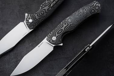 FOLDING KNIFE FOLDER MANTIS #0443 MAGNACUT NEBULA RIPPLE HERMAN KNIVES