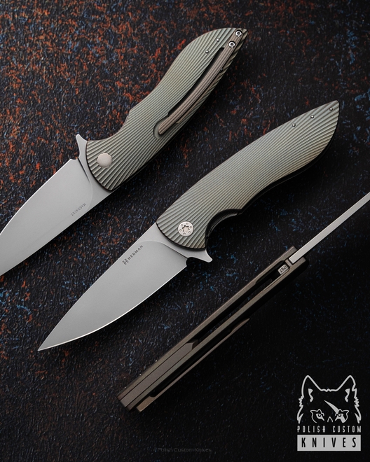 FOLDING KNIFE FOLDER STING #0797 MAGNACUT HERMAN KNIVES