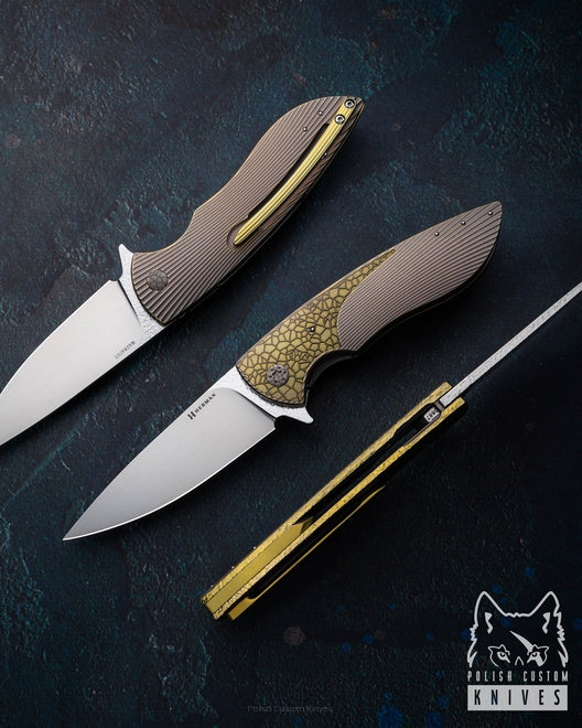 FOLDING KNIFE FOLDER STING #0887 MAGNACUT HERMAN KNIVES