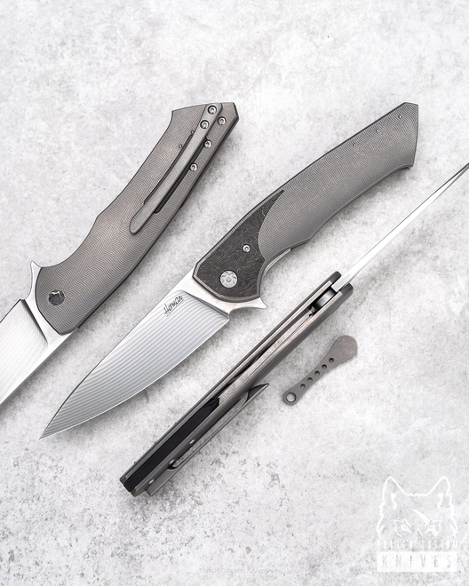 FOLDING KNIFE SLIM 15 BALBACH DAMASCUS HERMAN 