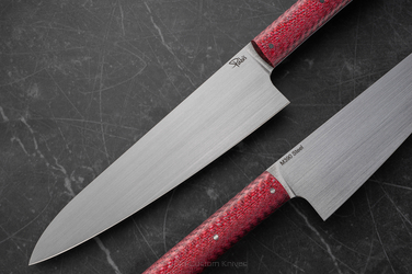 KITCHEN KNIFE CHEF 210 14 M390 RED TWILL PABIS