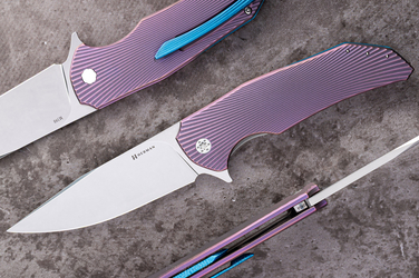 FOLDING KNIFE FOLDER DRAGONFLY #0454 M390 HERMAN KNIVES