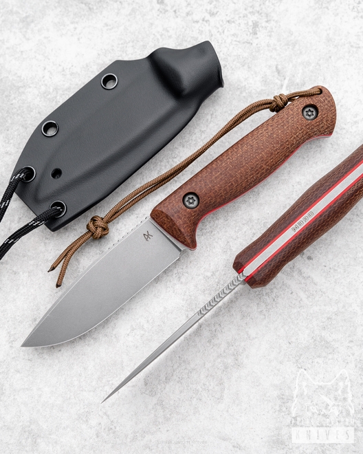 NECK KNIFE EDC MINI AGOR 3 M390 MICARTA AK