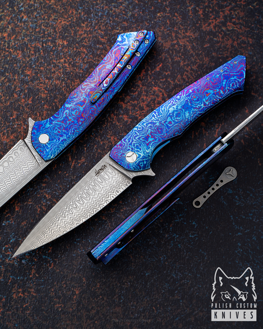 FOLDING KNIFE SLIM 5 TIMASCUS HERMAN 