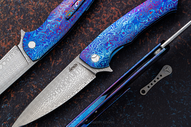 FOLDING KNIFE SLIM 5 TIMASCUS HERMAN 