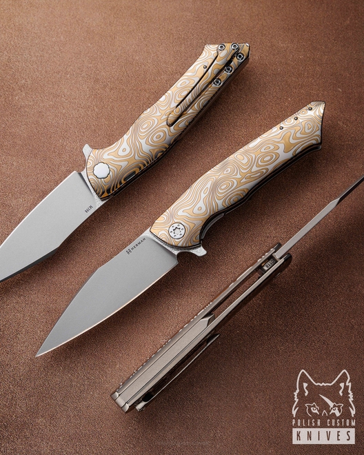 FOLDING KNIFE FOLDER BEE #0118 M398 HERMAN KNIVES