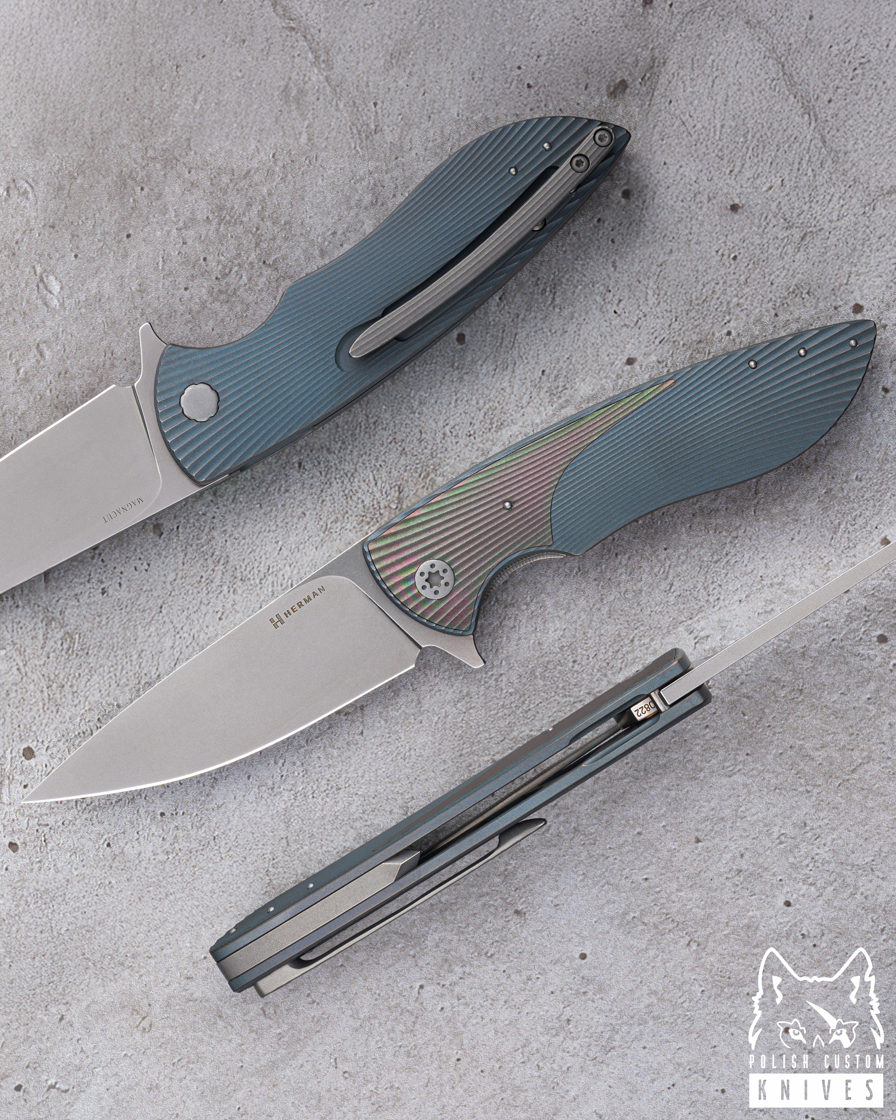 Buy FOLDING KNIFE FOLDER STING #0822 MAGNACUT HERMAN KNIVES