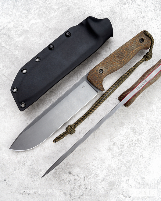 SURVIVAL KNIFE ODC 170 MICARTA G10 2 TORX RIGOR AK