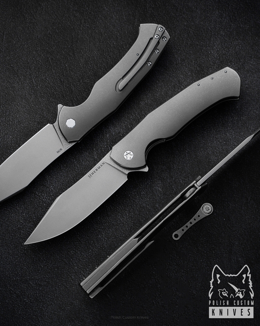 FOLDING KNIFE FOLDER MANTIS 123 M390 HERMAN KNIVES