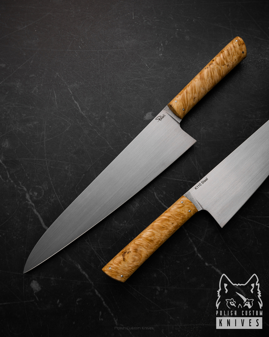 KITCHEN KNIFE CHEF 240 6 K110 STABILIZED WOOD PABIS