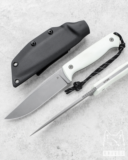 SURVIVAL KNIFE AGOR EDC 120 6 O2 G10 WHITE AK