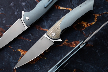 FOLDING KNIFE FOLDER SLIM #0643 M390 HERMAN KNIVES