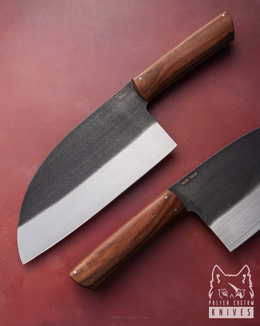 KITCHEN KNIFE SERBIAN CLEAVER CHOPPER 2 N690 PALISANDER PABIS