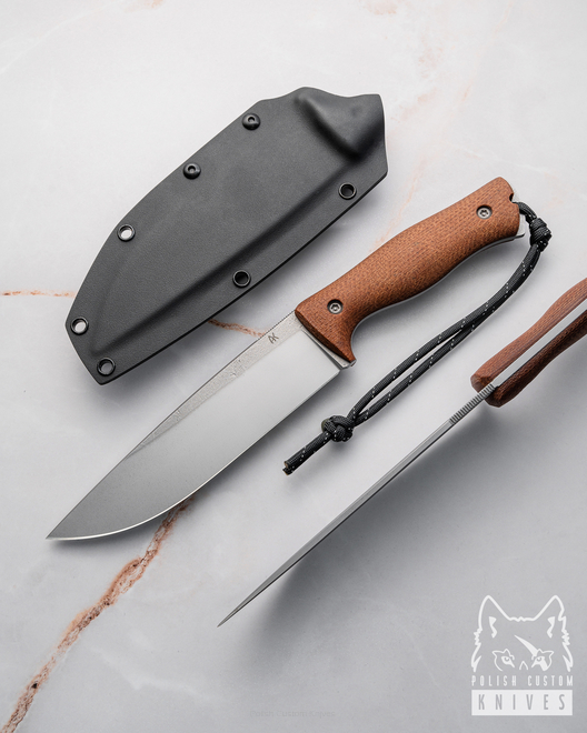 LARGE TACTICAL SURVIVAL KNIFE KRYPTON 160 4 MICARTA K720 AK