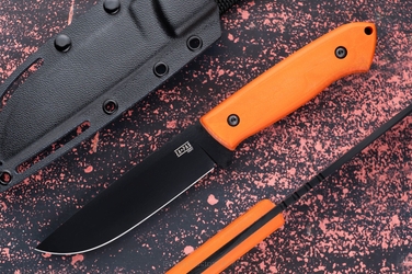 SURVIVAL BUSHCRAFT KNIFE ULTRA OUTDOOR 10 NMV G10 ORANGE CERAKOTE ZA-PAS KNIVES