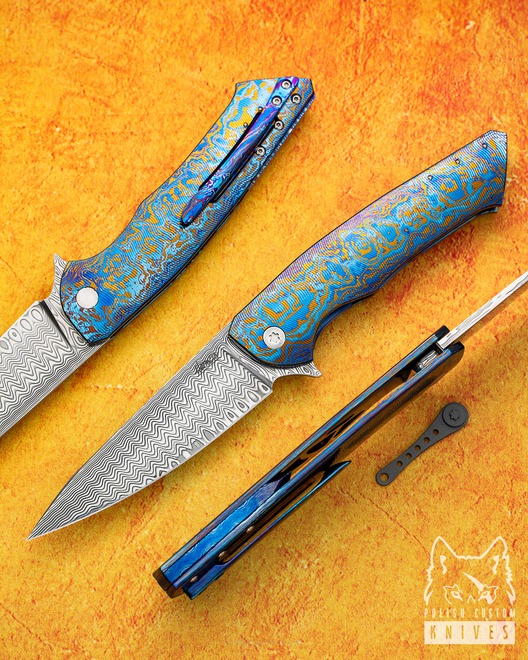 FOLDING KNIFE SLIM 9 TIMASCUS HERMAN 