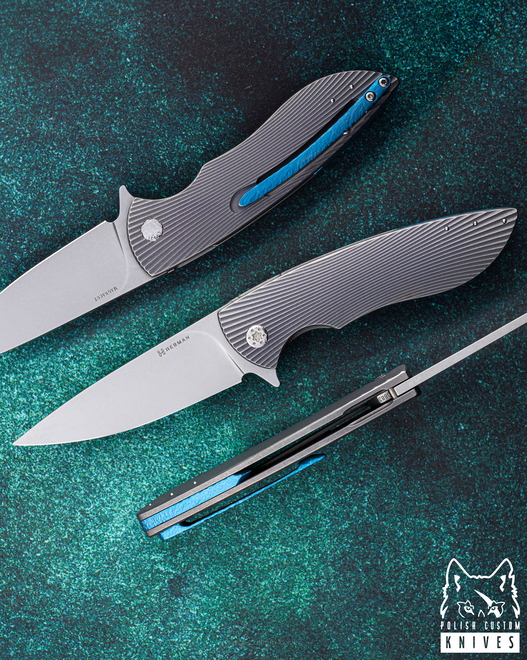 FOLDING KNIFE FOLDER STING #0883 MAGNACUT HERMAN KNIVES