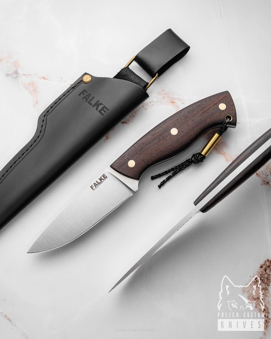 HUNTING KNIFE HUNTER STANDARD  HS 236 K110 AFRICAN WENGE FALKE KNIVES