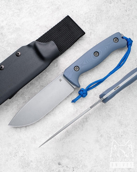 SURVIVAL KNIFE ODC 125 11 K720 O2 G10 NAVY GRAY AK