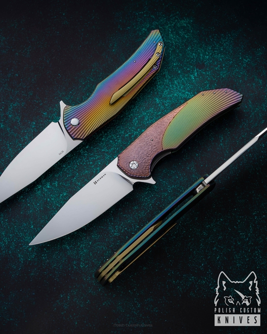 FOLDING KNIFE FOLDER DRAGONFLY #0398 M390 OERLIKON HERMAN KNIVES