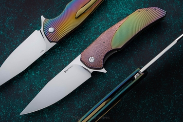 FOLDING KNIFE FOLDER DRAGONFLY #0398 M390 OERLIKON HERMAN KNIVES
