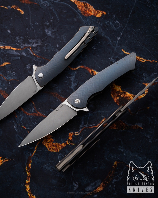 FOLDING KNIFE FOLDER SLIM #0628 M390 HERMAN KNIVES