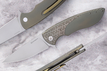 FOLDING KNIFE FOLDER STING #0810 MAGNACUT HERMAN KNIVES