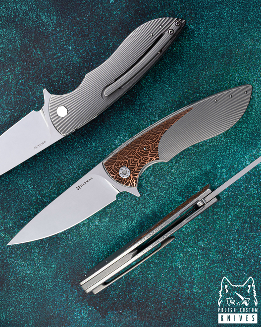 FOLDING KNIFE FOLDER STING #0727 MAGNACUT HERMAN KNIVES