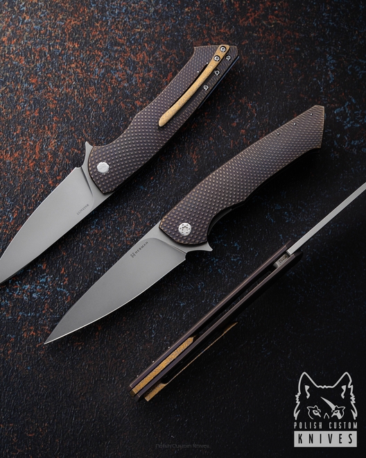 FOLDING KNIFE FOLDER SLIM #0552 MAGNACUT HERMAN KNIVES