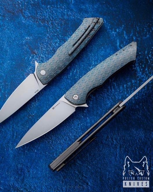 FOLDING KNIFE FOLDER SLIM #0506 RWL34 TESSSERACT HERMAN KNIVES
