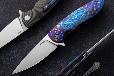 FOLDING KNIFE FOLDER MICRO STING GROGU 6 M398 PIMPED BY MICHO HERMAN KNIVES