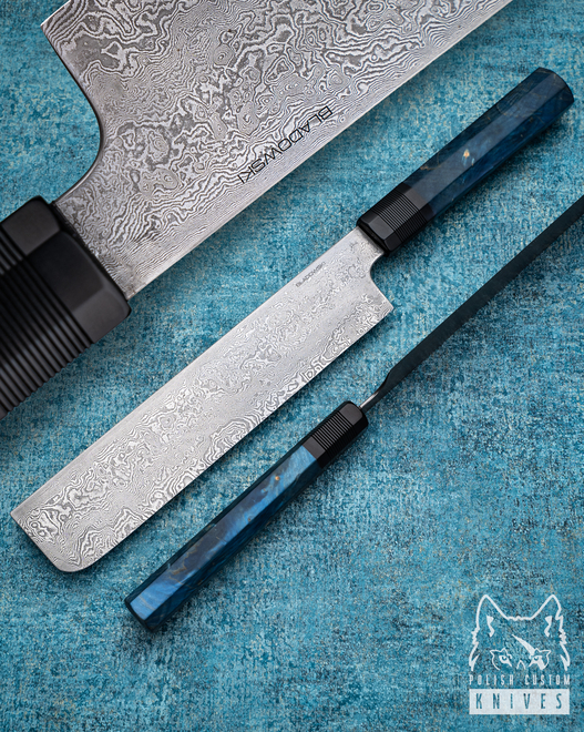 KITCHEN KNIFE NAKIRI DAMASCUS