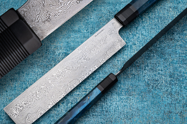 KITCHEN KNIFE NAKIRI DAMASCUS