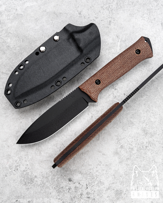 TACTICAL KNIFE OPERATOR BLACK MICARTA LKW