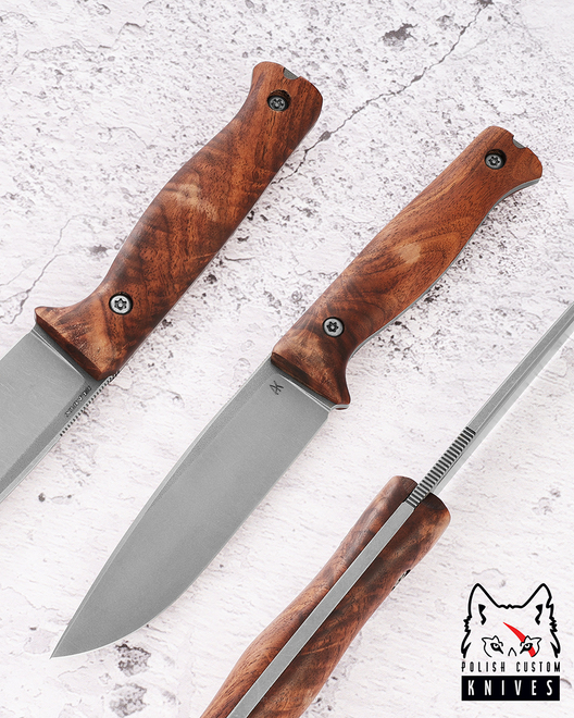 SURVIVAL KNIFE AGOR EDC 19 ELMAX WALNUT AK KNIVES