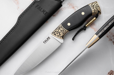 HUNTING KNIFE HUNTER LONG HL 004 D2 G10 FALKE KNIVES