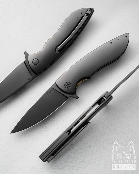 FOLDING KNIFE FOLDER STING 560 M398 DLC HERMAN KNIVES