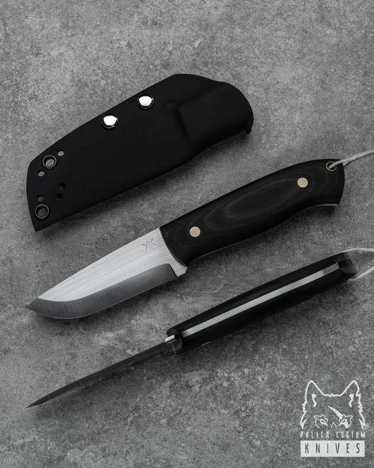 KNIFE SMALL BUSHCRAFT MICARTA WITH KYDEX SHEATH