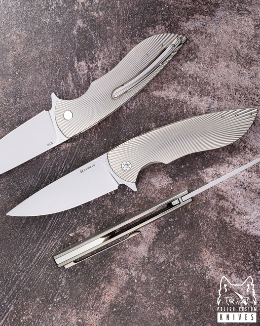 FOLDING KNIFE FOLDER BIG STING #0053 M398 HERMAN KNIVES