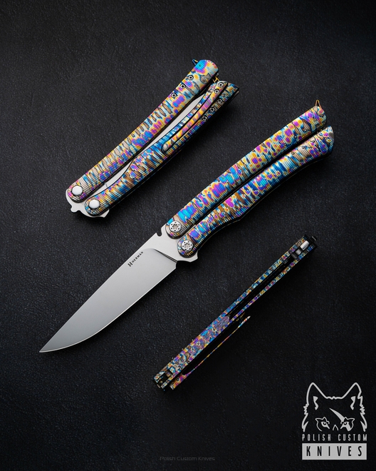 FOLDING KNIFE BAILSONG MORPHO #0003 M390 HERMAN KNIVES