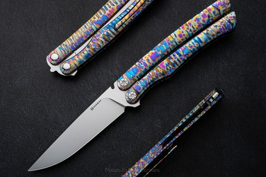 FOLDING KNIFE BAILSONG MORPHO #0003 M390 HERMAN KNIVES