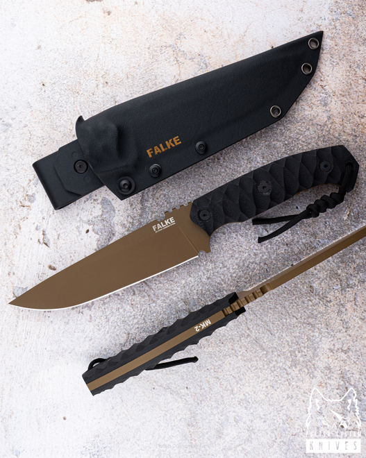 TACTICAL SURVIVAL KNIFE MK2 003 D2 G10 FALKE KNIVES