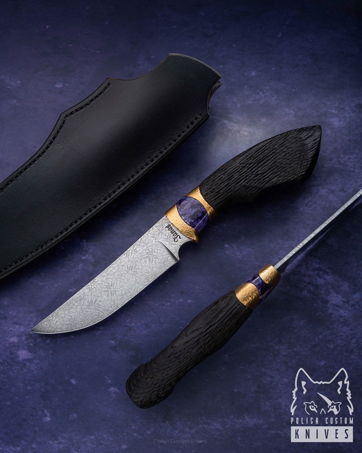 SURVIVAL TACTICAL KNIFE LEONID 3 JANAS DAMASCUS