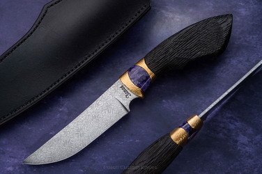 SURVIVAL TACTICAL KNIFE LEONID 3 JANAS DAMASCUS