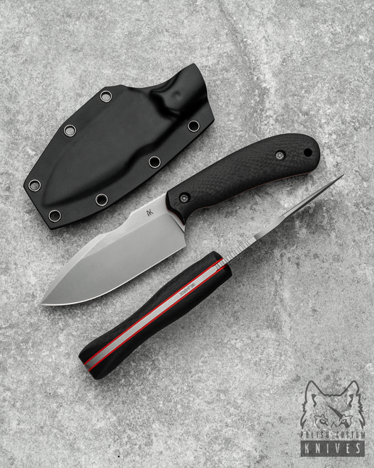 EDC, SURVIVAL KNIFE DODGER 105 ELMAX CARBON FIBRE AK