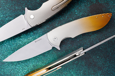 FOLDING KNIFE FOLDER BIG STING #0049 M398 HERMAN KNIVES